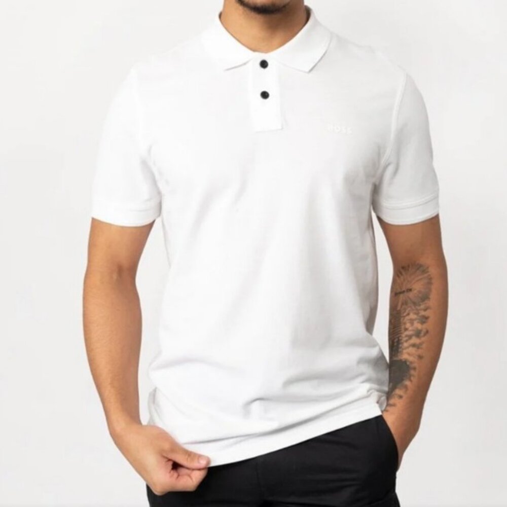 Boss Orange short sleeve polo top white men's size XL